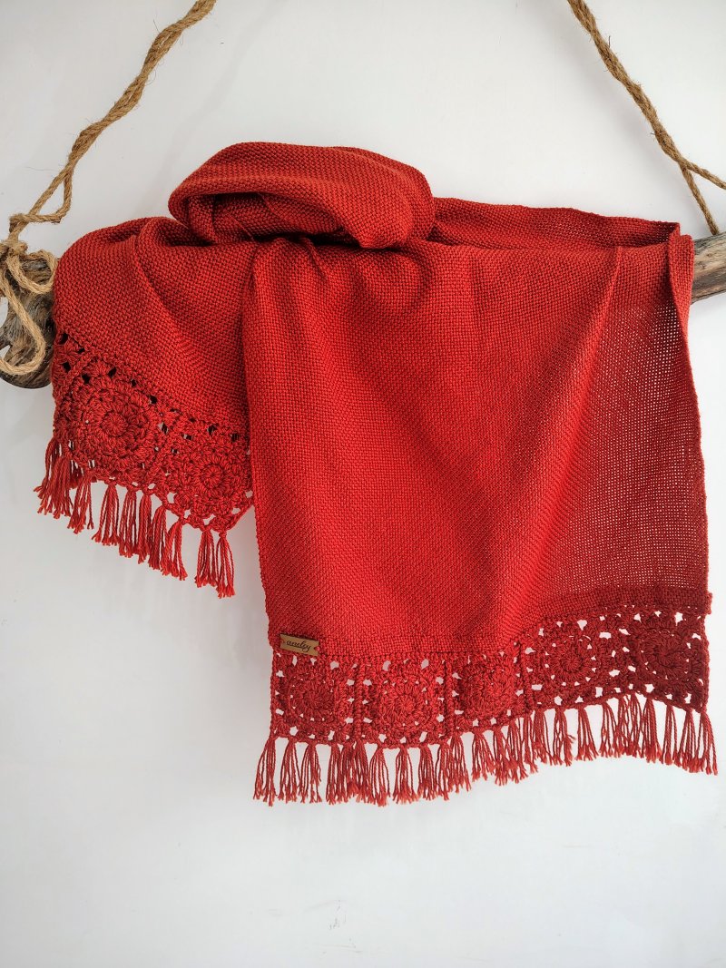 Pashminas tejidas en telar Quelhue artesanales